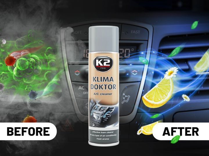 Очиститель кондиционера K2 Klima Doctor 500 мл. Очиститель системы кондиционирования K2 KLIMA DOCTOR 500 мл W100 фото