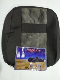 Чохли на сидіння, авточохли "NIKA" універсальні MAX 1+1 колір світло-сірий 1293879981 фото