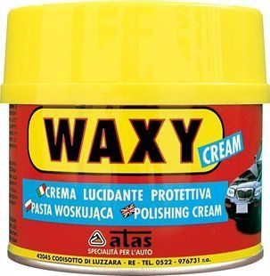 Поліроль кузова ATAS WAXY CREAM 250 ml паста + губка / Твердий віск ATAS WAXY CREAM 250 ml паста + губка 1444366389 фото
