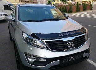 Дефлектор на капот (мухобойки) Kia Spotage 2010-2016/короткий KA28/20 фото