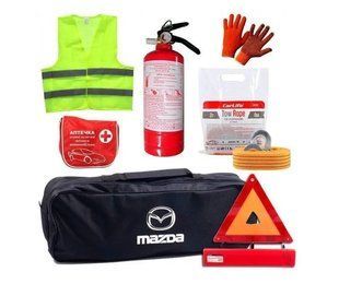 Набор автомобилиста техпомощи для Mazda ПРЕМИУМ с логотипом авто на сумке Mazda фото