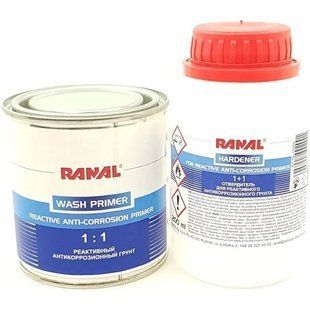 Грунт кислотный RANAL Wash Primer с отвердителем 0,2л+0,2л 10905 фото