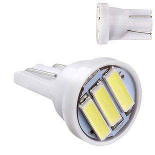 Лампа PULSO/габаритная/LED T10/3SMD-7020/12v/0.5w/120lm White (LP-121239) LP-121239 фото