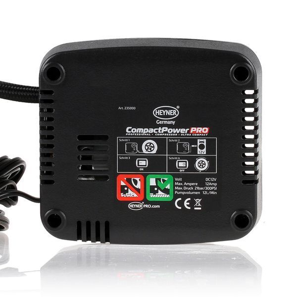 Премиум автомобильный компрессор "CompactPower PRO" Heyner, 12V, 100W, 235000 38842 фото