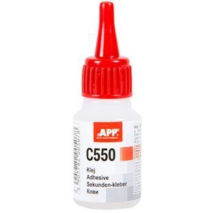 Клей цианово-акриловый для склеивания резины и пластмассы, C550, APP, 20g, 040507 98767 фото