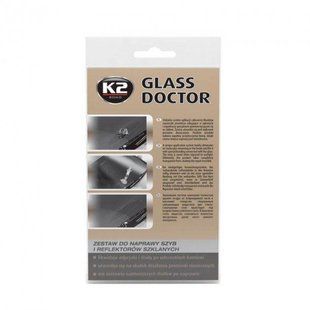 Клей для ремонта сколов и трещин ветрового стекла и фар Glass Doctor 0,8 мл B350 К2 B350 фото