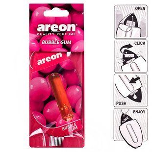 Освежитель воздуха жидкий листик AREON "LIQUID" Bubble Gum 5ml (LR05) LR05 фото