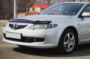 Дефлектор на капот (мухобойки) Mazda 6 2002-2008 MZD03 фото