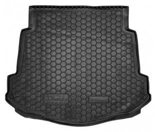 Килимок в багажник для Ford Mondeo lV (2007>) (седан) (з докаткою) гумово-пластиковий (AVTO-Gumm) автогум 211219 фото