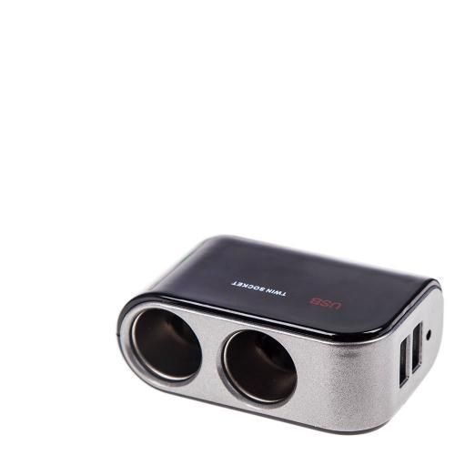 Розгалужувач прикурювача VOIN 2 виходи + 2USB 2100mA 12/24V SC-2069 (SC-2069) SC-2069 фото