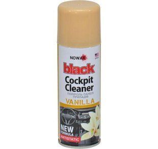 Поліроль пластику NOWAX Cockpit Cleaner Vanilla 200мл. Поліроль торпеди Новакс Ваніль NX00201 фото