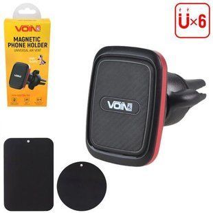Тримач мобільного телефону VOIN UHV-5007BK/RD магнітний на дефлектор (UHV-5007BK/RD) UHV-5007BK/RD фото