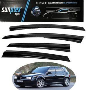 Ветровики Volkswagen Golf IV хетчбек 5d 1997-2004 Sunplex.Дефлекторы окон для Volkswagen Golf IV хетчбек SP-S-107 фото