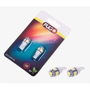 Лампи PULSO/габаритні/LED T10/5SMD-5050/12v1.0w White (LP-21155) LP-21155 фото