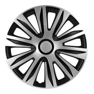Колпаки на колеса. Колпаки колесные ARGO R13 NARDO Silver/Black. Колпаки на диски (комплект) 4 шт 1761408683 фото