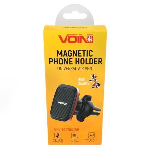 Тримач мобільного телефону VOIN UHV-5007BK/RD магнітний на дефлектор (UHV-5007BK/RD) UHV-5007BK/RD фото