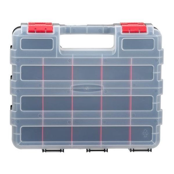Пластиковий органайзер, двосторонній, 12.5", 2 в 1, 320*270*80 мм INTERTOOL BX-4022 BX-4022 фото