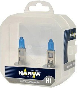 Автолампа Narva Range Power White H1 P14,5s 55 W темно-голуба Narva 48641S2 фото