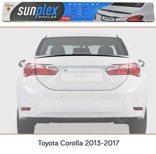 Спойлер багажника Toyota (Тойота) Corolla (E160/E170) 2012-2018 Черный Sunplex Турция 103572 фото
