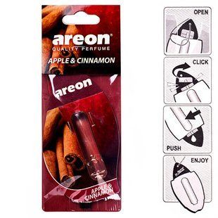Освежитель воздуха жидкий листик AREON "LIQUID" Apple & Cinnamon 5ml (LR07) LR07 фото