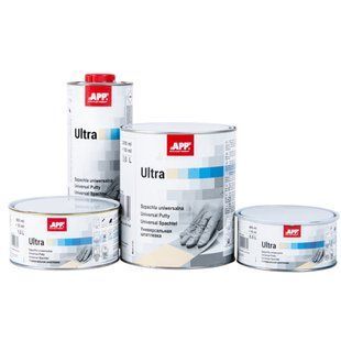 Шпатлевка универсальная, легкая с отвердителем "Ultra", APP, 3l, 010408 98762 фото