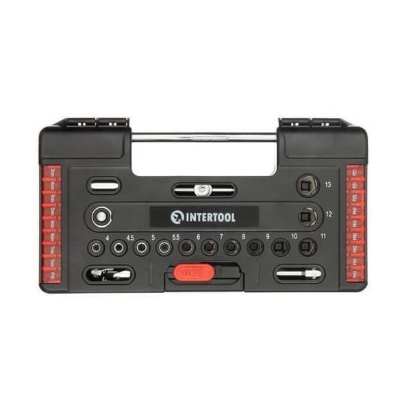 Набор отверточных насадок и головок с трещеткой 57 ед, STORM INTERTOOL VT-3657 VT-3657 фото