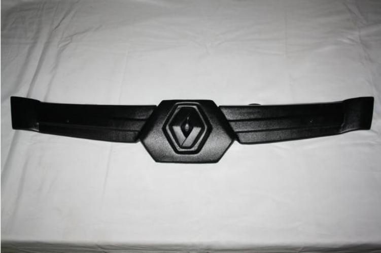 Зимова накладка на решітку радіатора Renault Kangoo 2003-2006-2008 (верхня) матова 10385 фото
