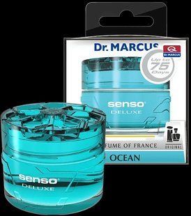 Ароматизатор Dr.Marcus (Освіжувач повітря в машину) Senso Deluxe - гелевий на панель _Ocean 1371212200 фото