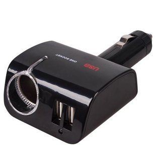 Разветвитель прикуривателя PULSO 1 выход + 2USB 2100mA 12/24V SC-1068 изм. угол (SC-1068) SC-1068 фото