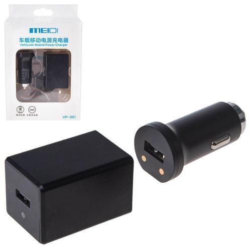 Автомобільний зарядний пристрій MEIDI VP-301 1USB (12/24V - 5V 2,4 A) + Power Bank 3.7 V/2100mA (VP- VP-301 фото
