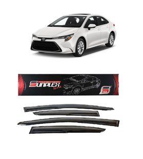 Дефлектори вікон Toyota Corolla 2018-2023 Sunplex Sport .Дефлектори вікон для Toyota Corolla 2018-2023 Sunplex Sport Style SP-S-124 фото