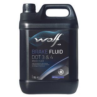 Тормозная жидкость Wolf BRAKE FLUID DOT 3&4 5Lx4 8311482 фото