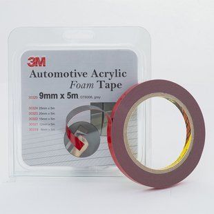 Скотч двухсторонний "Foam Tape", 3M, 9mmx5mx0,8mm, темно-серый, 30320 98141 фото