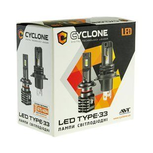 Автомобільні світлодіодні лампи CYCLONE H7 5000K 4600LM TYPE 33 2 шт TYPE 33 12W фото