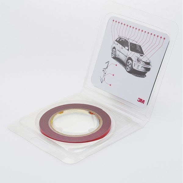 Скотч двухсторонний "Foam Tape", 3M, 9mmx5mx0,8mm, темно-серый, 30320 98141 фото