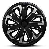Колпаки на колеса. Колпаки колесные ARGO R14 ULTIMO SILVER&BLACK. Колпаки на диски (комплект) 4 шт 1761408672 фото