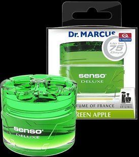 Ароматизатор Dr.Marcus (Освіжувач повітря в машину) Senso Deluxe - гелевий на панель _Green Apple 1371957800 фото