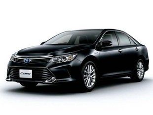 Дефлектор на капот (мухобойки) Toyota Camry 2015- /рестайлинг TYA65 фото