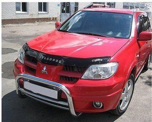 Дефлектор на капот (мухобойки) Mitsubishi Outlander 2001-2007 MSH09 фото