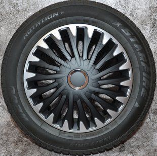 Колпаки на колеса. Колпаки колесные ARGO R15 QUANTUM PRO Silver/Black. Колпаки на диски (комплект) 4 шт 1761408722 фото