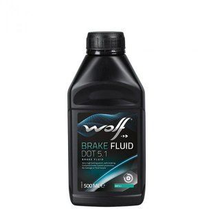 Тормозная жидкость Wolf BRAKE FLUID DOT 5.1 500MLx12 8308208 фото