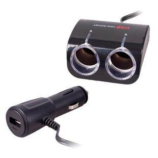 Разветвитель прикуривателя PULSO 2 выхода + 1USB 1000mA 12/24V SC-2070 (SC-2070) SC-2070 фото