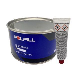 Шпатлевка легкая, с отвердителем, Polfill, 1l, 43126 97850 фото