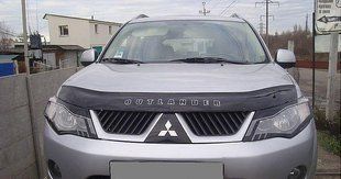 Дефлектор на капот (мухобойки) Mitsubishi Outlander XL 2007-2010 MSH10 фото