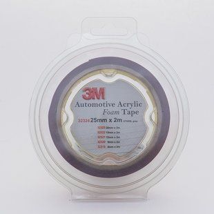 Скотч двухсторонний "Foam Tape", 3M, 25mmx2mx0,8mm, темно-серый, 32324 98151 фото