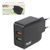 Сетевое зарядное устройство PULSO 28W, 2 USB, QC3.0 (Port 1-5V*3A/9V*2A/12V*1.5A. Port 2-5V2A) (LC-2 LC-24428 BK фото
