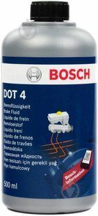 Гальмівна рідина Bosch DOT-4 0,5 л 01132 фото