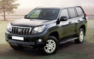 Дефлектор на капот (мухобойки) Toyota Land Cruiser Pradо 2009-2013 г. TYA53 фото