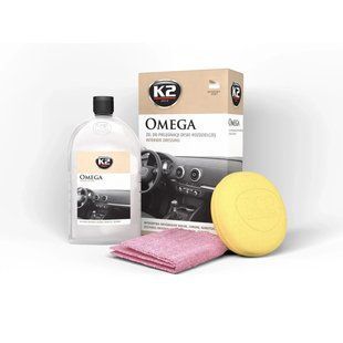 Поліроль гель для догляду за панеллю приладів GOLD OMEGA 500 мл + аплікатор + мікрофібра G410 G410 фото