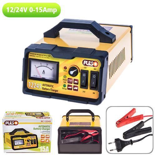 Зарядний пристрій PULSO BC-12245 12&24V/0-15A/10-190AHR/LED-Ампер./Імпульсне (BC-12245) BC-12245 фото